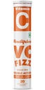 VC Fizz Vitamin C 1000mg Effervescent Tablets with Amla & Zinc 10mg | Immunity Booster & Antioxidant | Sugar-Free | Orange Flavour | For Men & Women | 20 Tablets