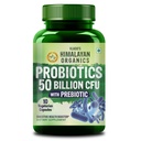 Vlado's Himalayan Organics Probiotics 50 Billion CFU - 20 Strain + 150mg Prebiotic Supplement - 10 Vegetarian Capsules