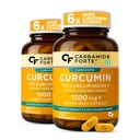 Carbamide Forte Curcumin With Piperine Tablets With 95% Curcuminoids | Immunity Boosters Tablet For Adults With Curcuma Longa, Turmeric Powder & Ginger 60 Veg Tablets (Pack Of 2)