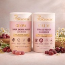 Her Highness Daily Balance Duo | Glow + Calm Gummies for Women | Beauty & Stress Support | 100% Vegetarian | 30 + 30 Gummies