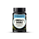 Curegarden Omega-3 Double Fish Oil Fatty Acids 1000mg Softgels, 60 Count