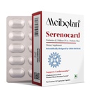 Serenocard Probiotics Supplement, 12.5 Billion CFUs with Prebiotic Fiber, Cardiovascular Support- 30 Veg Capsule (Pack of 3x10) Men & Women