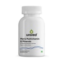 Unived Men's Multivitamin & Minerals - 22 Vitamins & Minerals, IRON FREE Formula with Methylcobalamin B12, L-5-MTHF Folate, Vegan D3, K2-7 MenaquinGold® - 60 Vegan Capsules (30 Day Supply)