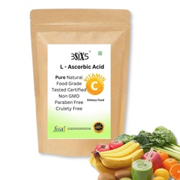 3SIX5 Vitamin C Powder for Drinking | Pure Ascorbic Acid Supplement | Immunity Booster & Antioxidant Support | Easy Mix Daily Drink - Youthful glow For Face, Skin & Body (100gm)
