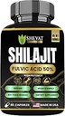 90 Shilajit Capsules for Men & Women 22000mg with 50% shilajit Fulvic acid organic Himalayan Natural Shilajit for Men Pure Shilajit Extract 85+Trace Mineral Supplements for Women Energy Boost-USA Made