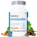 Vedistry Mentacalm Ayurvedic Tablets for Stress Relief, Anxiety Relief Calm Mind | 90 Tablets | Ashwagandha, Brahmi, Shankhapushpi, Tagar | Mood Support & Nervous System Balance | Herbal Anti Anxiety Supplement