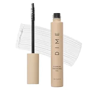 DIME Beauty Eyebrow Enhancing Gel, Clear Eyebrow Gel to Promote Fuller, Thicker, Stronger Brows, 0.20 oz / 6 mL