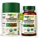 Organic Ashwagandha Caplets 2100mg | USDA & India Organic Certified Ashwagandha with Valerian Root for Stress Management, Improved Sleep, Relaxation & Immune System Support | 60 Caplets