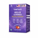 Relax Gummies – Melatonin & Ashwagandha Supplement for Deep Calm, Restful Sleep & Anxiety Relief – Non-Habit Forming-Technical Expertise from USA and Europe- Strawberry Flavor, 15 Gummies