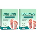 (Pack of 2) Herbal And Gentle Ingredient Foot Pads (20 pieces), Natural Ingredients for Sleep Aid, Pain Relief, Toxin Removal with Bamboo Vinegar Detoxification and Acupoint Micro-Massage Technology