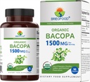 Brieofood Organic Bacopa 1500mg, 45 Servings, Vegetarian, Gluten Free, 90 Vegetarian Tablets…
