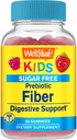 WellYeah Sugar Free Fiber Gummies for Kids (4g)| Digestive Supprt |Prebiotic Fiber Supplement | 60 Count