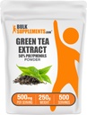 BulkSupplements.comgreen Tea Extract Powder - 50% Polyphenols Supplement, EGCG Supplements - Gluten Free, 500mg per Serving, 250g (8.8 oz) (Pack of 1)
