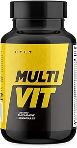 Multi VIT by HTLT | Complete Multivitamin for Men and Women | Daily Energy and Immunity Supplement | with Minerals and Antioxidants for Muscle Recovery, (90 Capsules)