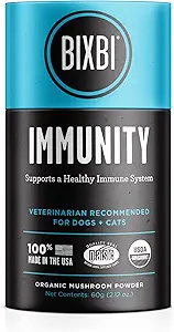 BIXBI dog vitamins supplements Immune Support Daily Cat Supplement, Powder Supplement, 2 Month Supply US