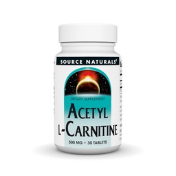 Source Naturals Acetyl L-Carnitine, 500mg, 30 Tablets