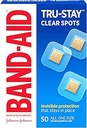 Band-Aid Brand Tru-Stay Clear Spots Bandages for Discreet First Aid, All One Size, 50 Count