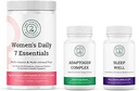 Women's Daily 7 Essentials, Adaptogen Complex & Sleep Well Bundle