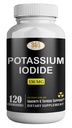 Potassium Iodide130 mg - KI Tablets- Potassium130 mg - USA Made Potassium Iodine Pills YODO Naciente, Yoduro de potasio - 120 Tablets