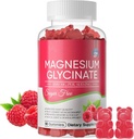 Magnesium Glycinate Gummies 700mg, Sugar Free Magnesium Glycinate, Magnesium Complex Potassium Supplement with Potassium, VitaminD, B6 for Calm Support & Sleep for Adults - 60 Raspberry Gummies