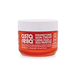 Sun Chlorella Astarella Primetime Cream Astaxanthin Face Moisturizer Deep Hydration Boost, Natural Skin Care, Helps Restore Balance & Reduce the Look of Fine Lines & Wrinkles - Paraben Free - 1.76oz