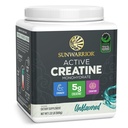 Sunwarrior Creatine Monohydrate Powder Micronized PreWorkout Recovery Supplement | Support Muscle Building Strength Training Cognition | Vegan & Keto Friendly Bulk Size (120 Servings) Unflavored