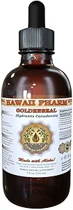 HawaiiPharm Goldenseal Liquid Extract, Organic Goldenseal (Hydrastis Canadensis) Tincture Supplement 4 oz