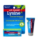 Quantum Health Lip Clear Lysine+ Cold Sore Treatment Soothe & Moisturize Mouth Sores - L-Lysine Menthol Calendula & Propolis Ointment - Transparent Fever Blister Healing Balm - 0.25 Oz