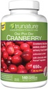 trunature Cranberry 650 mg, 140 Vegetarian Capsules (2 Pack)
