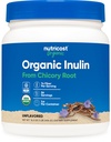 Nutricost Organic Inulin Powder 1LB (454 Grams) 7 Grams of Fiber Per Serving - from Chicory Root - Certified USDA Organic