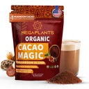 MegaPlants Cacao Magic | Superfood 5 Mushroom Blend | Lions Mane, Reishi, Chaga, Cordyceps, Turkey Tail | Smoothie, Hot Chocolate, Coffee Alternative