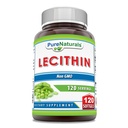 Pure Naturals Lecithin 1200 mg Softgels Supplement | High Potency | Non-GMO | Gluten Free (120 Count)