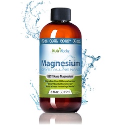 Liquid Magnesium by NutriNoche– 99.99% Ultra Pure Crystalline Nano Drops for Maximum Absorption & Bioavailability - Magnesium Glycinate Liquid Alternative - Supports Sleep Calm Energy Muscles Nerves