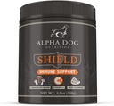 Shield Allergy Immune Support Supplement for Dogs by Alpha Dog Nutrition - 7 Nutritional Mushroom Powder Complex + Vitamin C to Boost Immunity - Up to 120 Servings for Small Breed Dogs, 108g