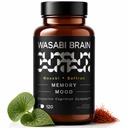 Memory, Mood & Cognition Supplement for Adults - Brain Health Formula with Organic Wasabi Extract, Saffron, Citicoline & Phosphatidylserine - 120 Capsules