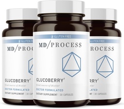 GlucoBerry Maqui Berry Extract with Chromium Picolinate for Blood Health Support - with Biotin and Gymnema Sylvestre - Doctor Formulated - 30 Capsules, 3 Pack