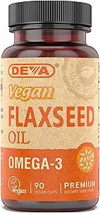 DEVA Vegan Flaxseed Oil - 90 Vcaps