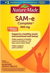 Nature Made SAM-e Complete 400 mg - 60 Enteric Coated Tablets