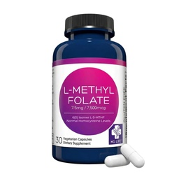 MD. Life L-Methylfolate 7.5 mg, Professional Grade, 30 Capsules, 5-MTHF | Active L-Methylfolate Supplement with Essential Amino Acids - Maximum Potency MTHFR Support - Doctor Designed, Made in USA