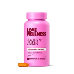 Love Wellness Healthy V Vitamin | Women's Vaginal Health Supplement | pH Balance, Gut Health & Immune Support Supplement | Balance of Candida Yeast with Turmeric, Garlic & Coconut Oil | 30 Count