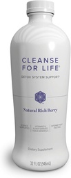 Isagenix Cleanse for Life - Detox Cleanse Drink with Vitamin B12, Niacin and Vitamin B6 for Overall Wellness - 32-Ounce Bottle (Natural Rich Berry Flavor), Packaging May Vary