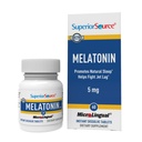 Superior Source Melatonin 5 mg - Healthy Sleep Support Supplement for Adults - Melatonin Formula with Chamomile Aids Relaxation & Restful Sleep - 60 Sublingual Dissolving Tablets