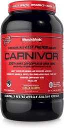MuscleMeds Carnivor, Light Brown, Vanilla Caramel, 1.95 Pound (Pack of 1)