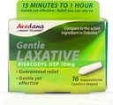 AVEDANA Bisacodyl Laxative Suppository | USP 10mg for Fast, Gentle Constipation Relief | Comfort-Shaped, Pack of 16 Suppositories