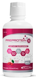 PreProtein 15® Liquid Hydrolyzed Collagen Peptides Protein (16 FL Oz) – Sugar-Free, Cherry Flavor, Amino Acids, Fat Free & Gluten Free Supplement for Bariatric Patients, Wound Recovery, Dialysis