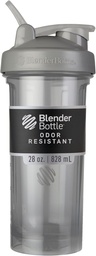 BlenderBottle Shaker Bottle Pro Series Perfect for Protein Shakes and Pre Workout, 28-Ounce, Smoke Grey