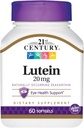 21st Century Lutein 20 mg Softgels - 60 ct, Pack of 3