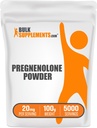 BulkSupplements.com Pregnenolone Powder - Nutritional Supplement, Pregnenolone 20mg - Pure & Gluten Free, 20mg per Serving, 100g (3.5 oz) (Pack of 1)