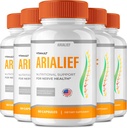Arialief Brain Supplements for Memory and Focus Capsules, Aria LIEF Advanced Formula Brain Health Support Pills Maximum Strength Nootropics Arialief All Natural Support Pills Reviews (5 Pack)