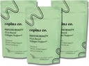 Copina Co. Matcha Beauty Vegan Collagen Booster Drink Blend: Plant Based Collagen Support Smoothie Drink Vegan Creamy Blend | Matcha Flavor | 3 Bags - 25 Servings per Bag